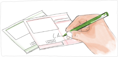 Illustration von ärztlichen Rezepten: In manchen Fällen übernehmen Krankenkassen die Misteltherapie